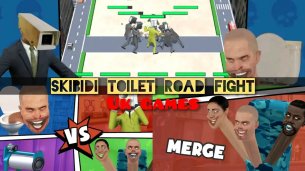 Skibidi Toilet Road Fight